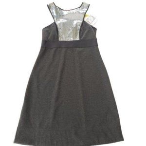 Chelsea & Violet Gray Sequin Knit Sleeveless Dress